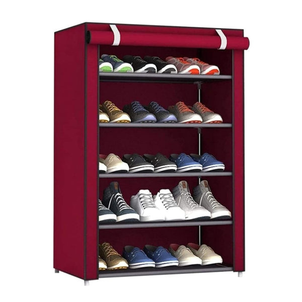 5 Layer Shoe Rack With Fabric Cover